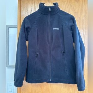 Columbia black fleece zipup jacket size small